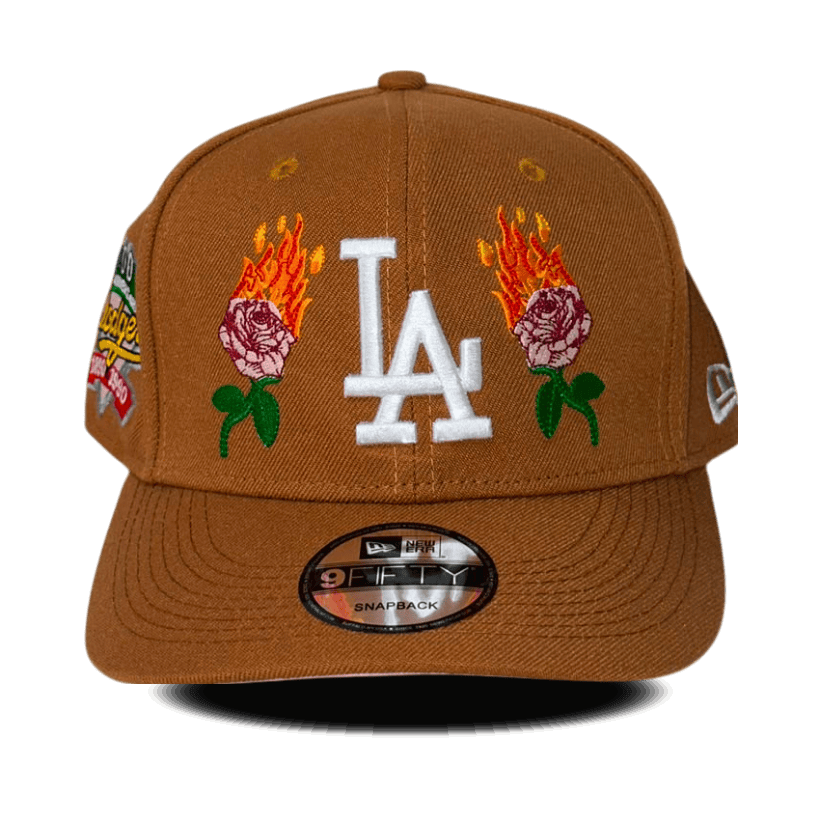 Gorra Dodgers Rosas en Llamas